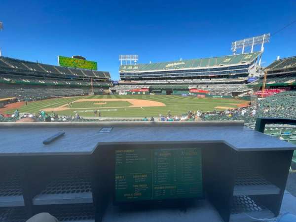 Oakland Coliseum, bloc: 113, rangée: 3, place: 1