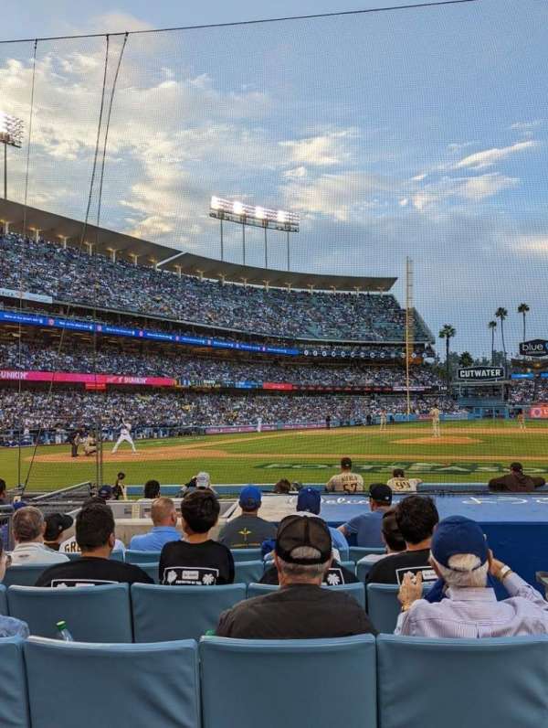 Dodger Stadium, bloc: 16FD, rangée: A, place: 7