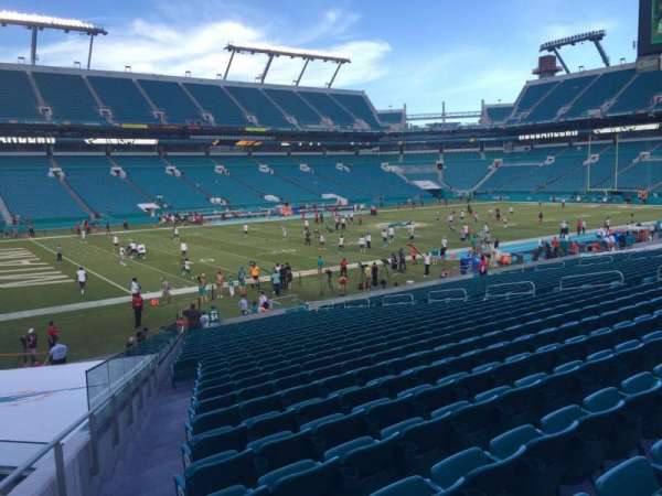 Hard Rock Stadium, bloc: 150, rangée: 28, place: 27