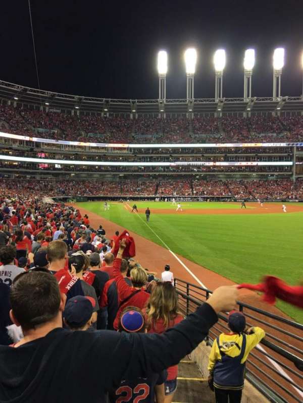 Progressive Field, bloc: 117, rangée: R