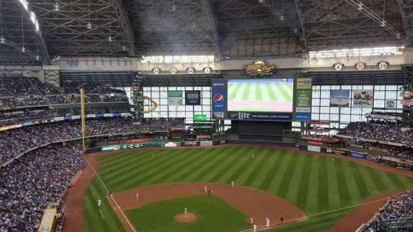 American Family Field, bloc: 419, rangée: 18, place: 8