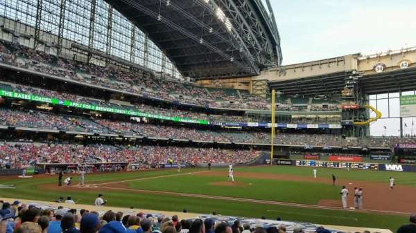 American Family Field, bloc: 113, rangée: 19, place: 19