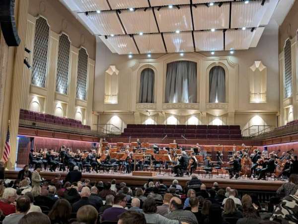 Bradley Symphony Center, bloc: Orchestra C, rangée: S, place: 19