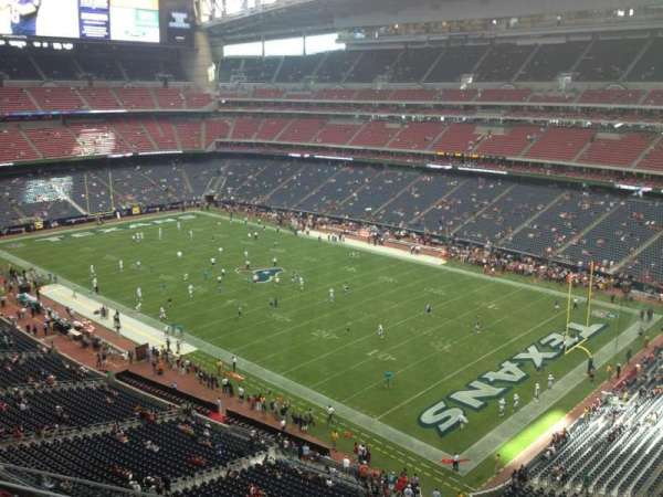 NRG Stadium, bloc: 528, rangée: L, place: 1