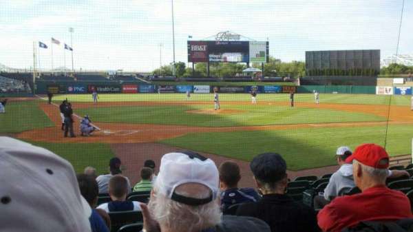 Louisville Slugger Field, bloc: 113, rangée: K, place: 3