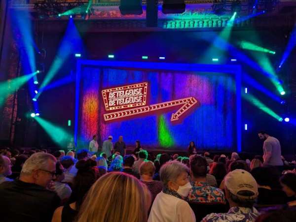 Hollywood Pantages Theatre, bloc: Orchestra C, rangée: L, place: 106
