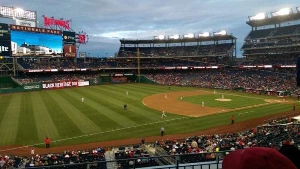 Nationals Park, bloc: 204, rangée: C, place: 4