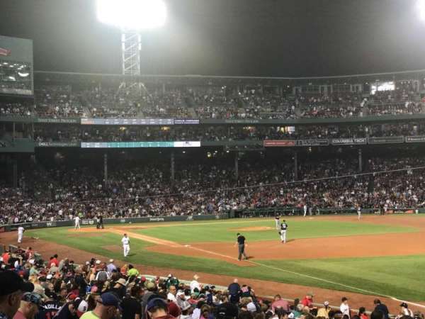 Fenway Park, bloc: Right Field Box 95, rangée: PP, place: 9