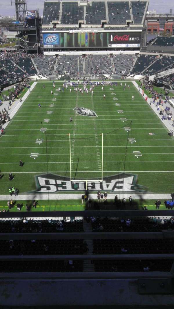 Lincoln Financial Field, bloc: 212, rangée: 2, place: 15