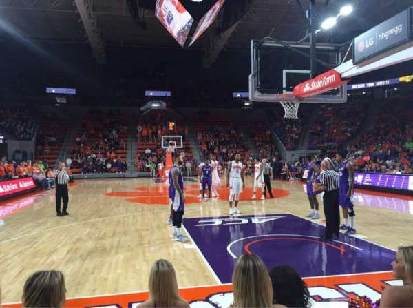 Littlejohn Coliseum, bloc: 101, rangée: J, place: 12