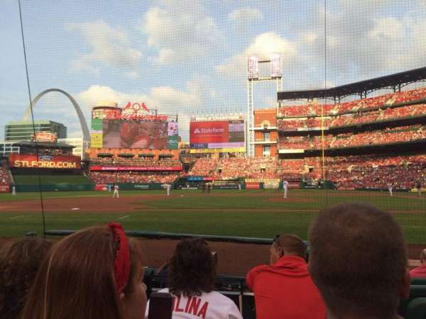 Busch Stadium, bloc: Diamond Box 155, rangée: F, place: 1