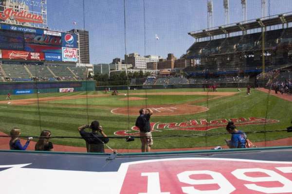 Progressive Field, bloc: 155, rangée: F, place: 2
