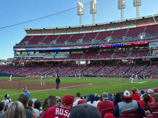 Great American Ball Park, bloc: 112, rangée: K, place: 3-4