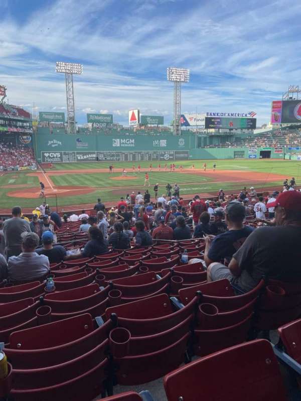 Fenway Park, bloc: Loge Box 124, rangée: LLL, place: 6
