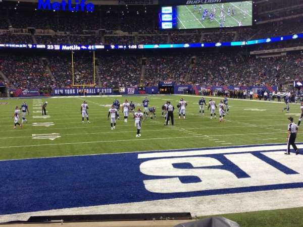 Metlife Stadium, bloc: 128, rangée: 3, place: 6