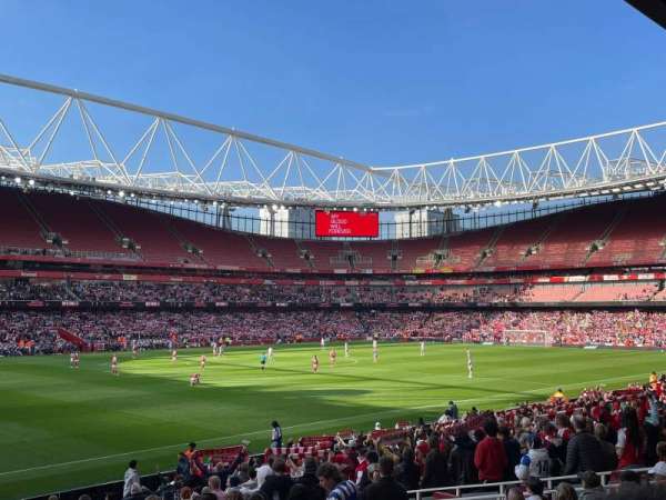 Emirates Stadium, bloc: 20, rangée: 23, place: 608