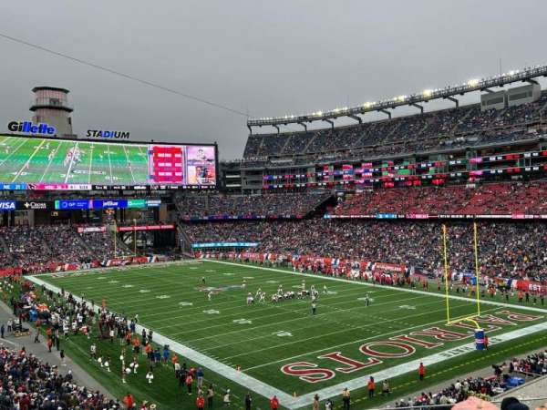 Gillette Stadium, bloc: 224, rangée: 8, place: 10