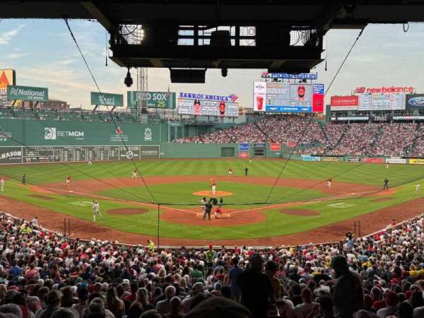 Fenway Park, bloc: Grandstand 21, rangée: 10, place: 1