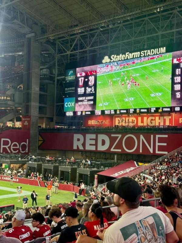State Farm Stadium, bloc: 106, rangée: 26, place: 11