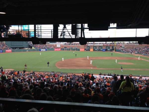 Oracle Park, bloc: 124, rangée: 39, place: 1