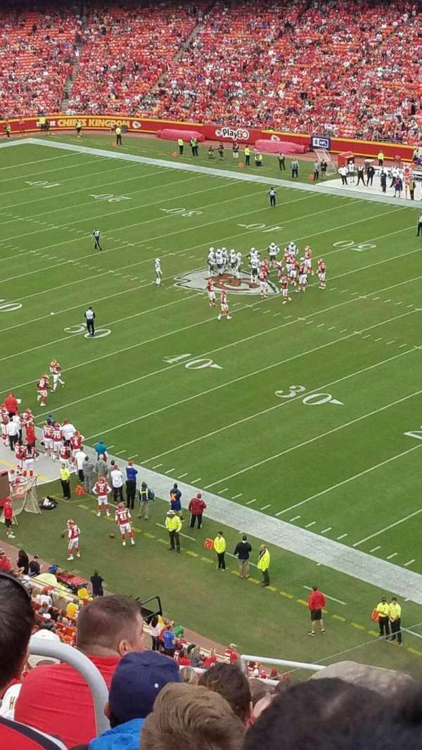 Arrowhead Stadium, bloc: 318, rangée: 15, place: 20