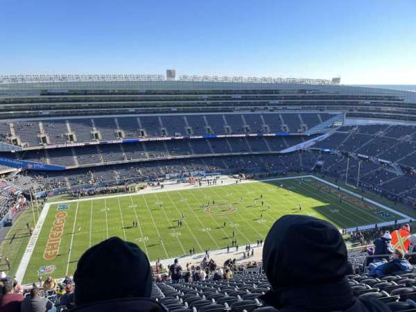 Soldier Field, bloc: 440, rangée: 34, place: 10