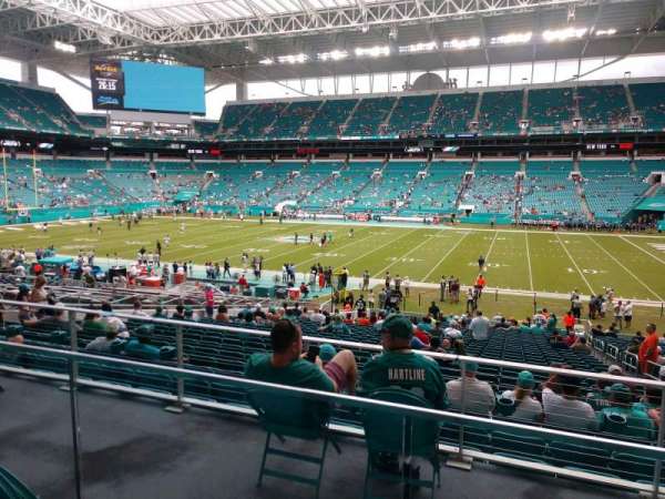 Hard Rock Stadium, bloc: 244, rangée: 2, place: 4