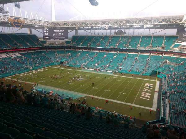 Hard Rock Stadium, bloc: 342, rangée: 25, place: 4