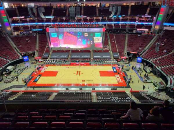 Toyota Center, bloc: 409, rangée: 8, place: 9