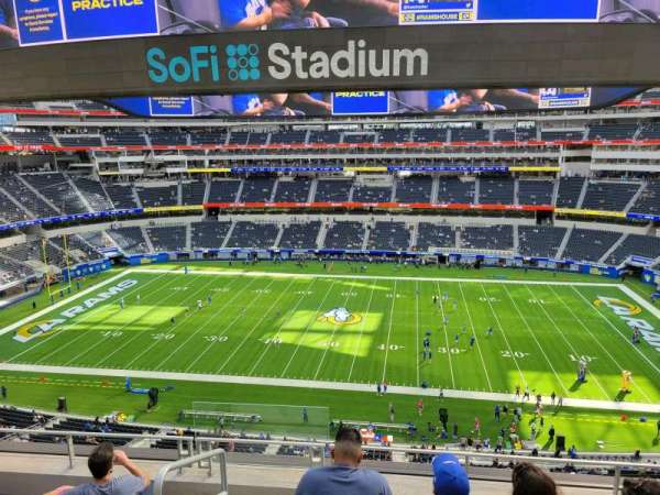 SoFi Stadium, bloc: 351, rangée: 5, place: 19