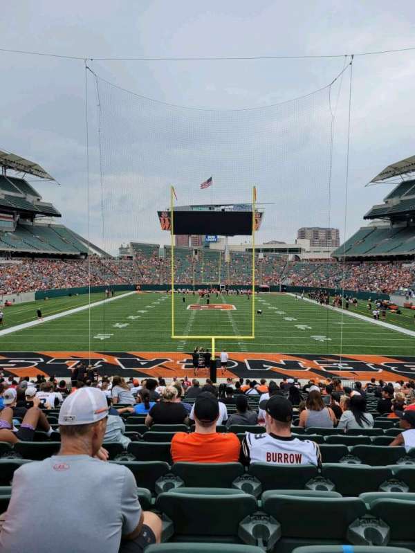 Paycor Stadium, bloc: 126, rangée: 25, place: 13