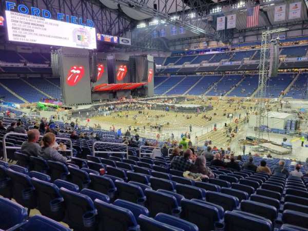 Ford Field, bloc: 109, rangée: 36, place: 10