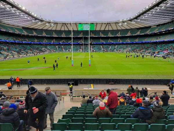 Twickenham Stadium, bloc: l15, rangée: 22, place: 128