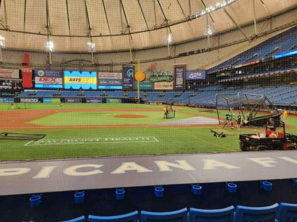 Tropicana Field, bloc: 113, rangée: n, place: 5