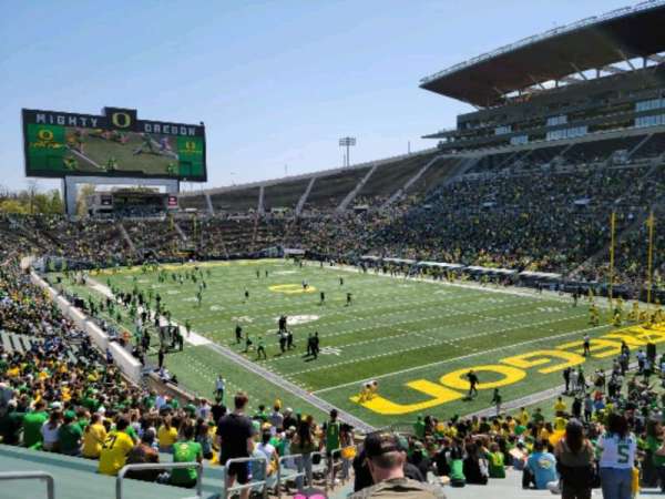 Autzen Stadium, bloc: 4, rangée: 40, place: 24