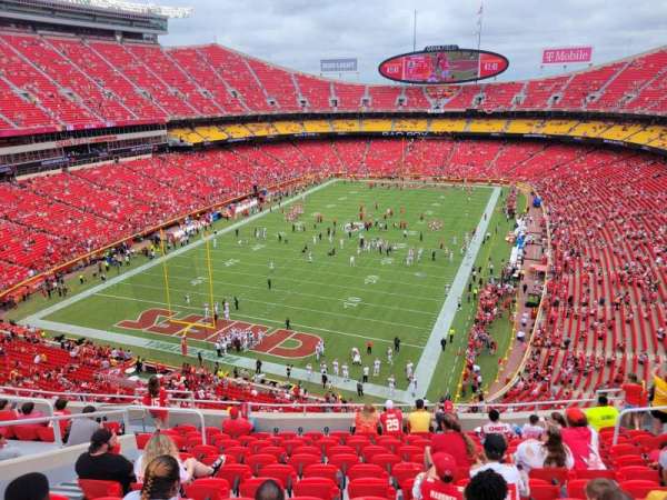 Arrowhead Stadium, bloc: 310, rangée: 13, place: 13