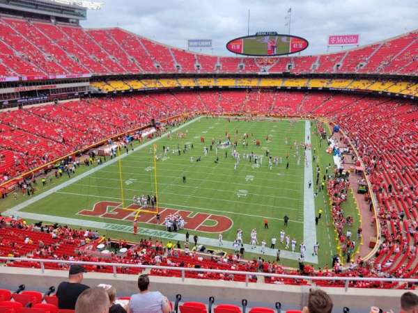 Arrowhead Stadium, bloc: 311, rangée: 7, place: 7