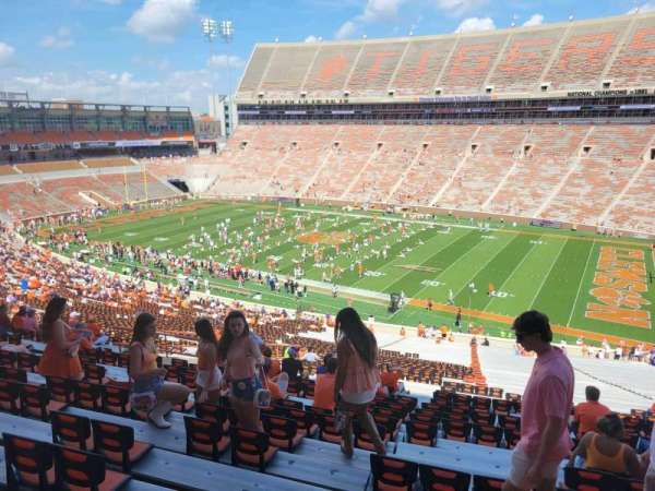 Memorial Stadium, Clemson, bloc: ub, rangée: w, place: 29