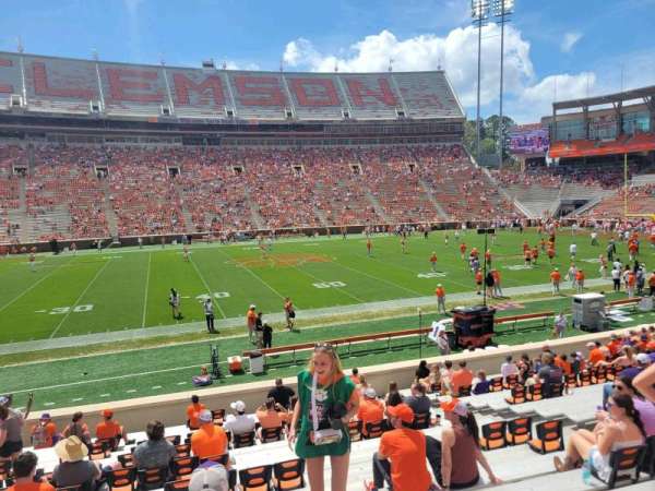 Memorial Stadium, Clemson, bloc: o, rangée: u, place: 22