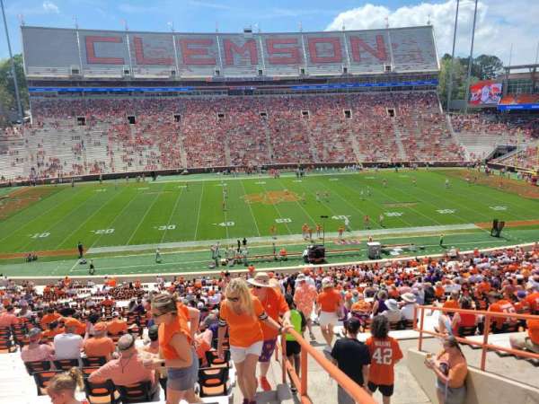 Memorial Stadium, Clemson, bloc: uo, rangée: k, place: 16