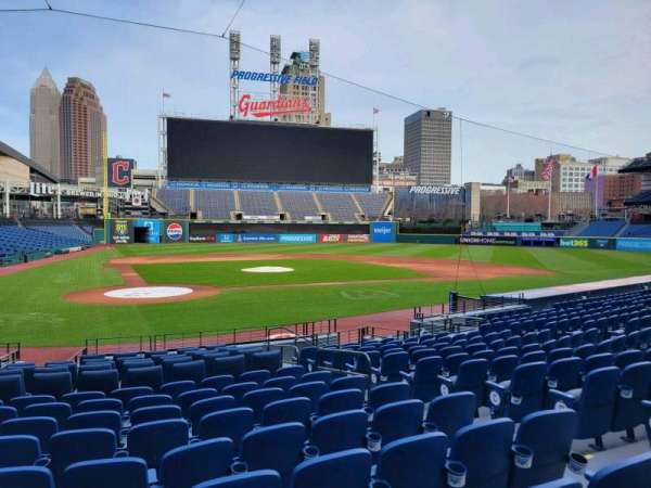 Progressive Field, bloc: 150, rangée: U, place: 5