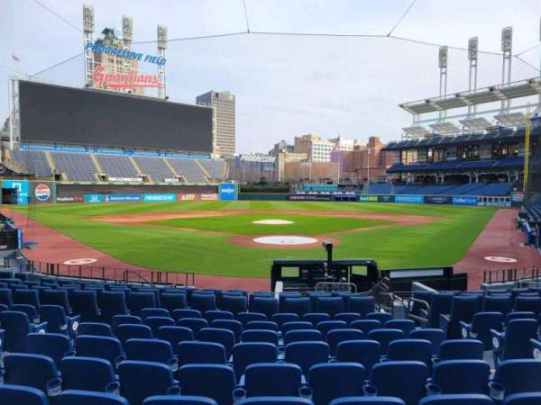 Progressive Field, bloc: 154, rangée: u, place: 5