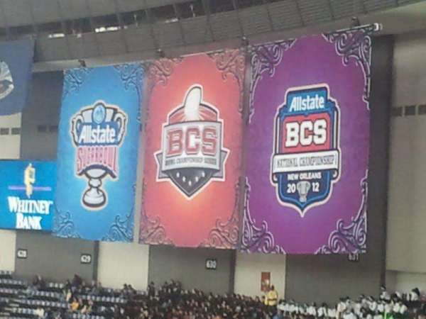 Caesars Superdome, bloc: 638, rangée: 30, place: 11