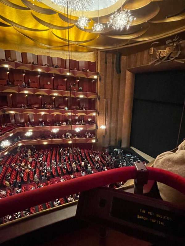 Metropolitan Opera House - Lincoln Center, bloc: Balcony Box 14, rangée: 14, place: 4