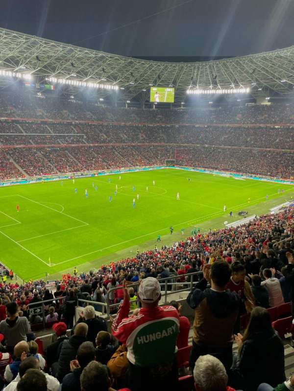 Puskás Aréna, bloc: 216, rangée: 20, place: 16
