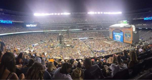 Metlife Stadium, bloc: 215, rangée: 10, place: 17