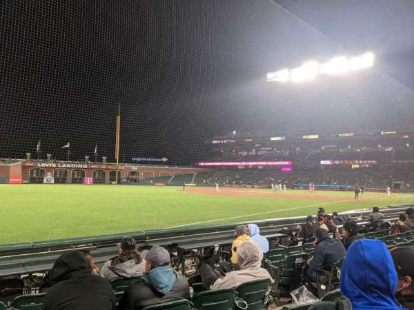 Oracle Park, bloc: 130, rangée: 7, place: 6
