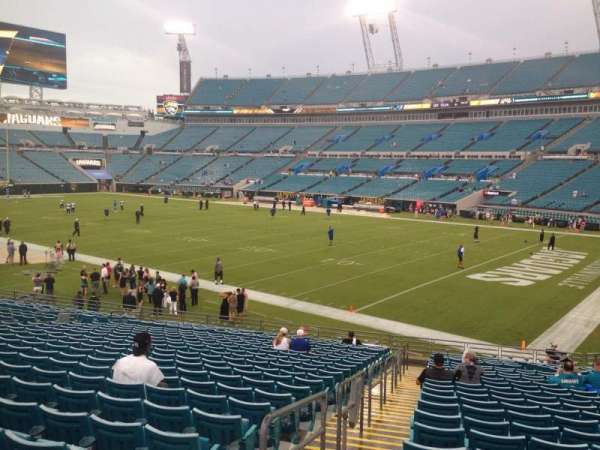 EverBank Stadium, bloc: 103, rangée: Z, place: 19