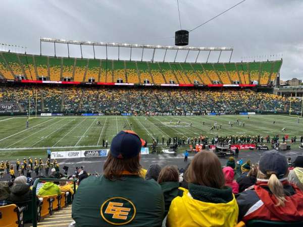 Commonwealth Stadium, Edmonton, bloc: I, rangée: 29, place: 16