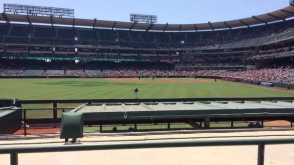 Angel Stadium, bloc: 258, rangée: H, place: 9